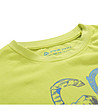 Детска памучна блуза в цвят лайм Gwiano -2 снимка