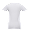Бяла памучна тениска с принт Unega-1 снимка