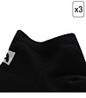 Комплект от 3 чифта unisex чорапи в черно с памук 3UNICO -2 снимка