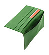 Зелен кожен мъжки портфейл Erin-3 снимка