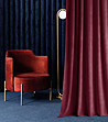 Плътна завеса в цвят бордо 140х280 см-0 снимка