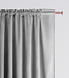 Плътна сива завеса 140х250 см-3 снимка