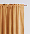 Плътна завеса 140х250 см в цвят горчица-3 снимка