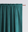Плътна завеса 140х250 см в цвят петрол -3 снимка
