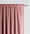 Плътна розова завеса 140х250 см -3 снимка