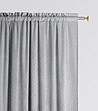 Сива плътна завеса с фигурални мотиви 140х250 см-2 снимка