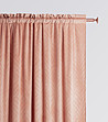 Плътна завеса с фигурални мотиви в розово 140х250 см-2 снимка