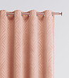 Плътна завеса с фигурални мотиви в розово 140х250 см-3 снимка