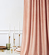 Плътна завеса с фигурални мотиви в розово 140х250 см-4 снимка
