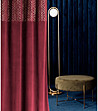 Плътна завеса с фигурални мотиви 140х280 см в бордо-0 снимка
