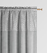 Плътна завеса с фигурални мотиви 140х280 см в светлосиво-3 снимка