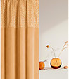 Плътна завеса с фигурални мотиви 140х250 см в цвят горчица-0 снимка