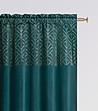Плътна завеса с фигурални мотиви 140х250 см в цвят петрол-4 снимка