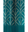 Плътна завеса с фигурални мотиви 140х280 см в цвят петрол-2 снимка