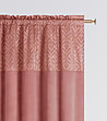 Плътна завеса в розово с фигурални мотиви 140х280 см-4 снимка