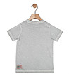 Детска памучна тениска в сив меланж-1 снимка