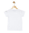 Детска памучна бяла тениска с надпис-1 снимка