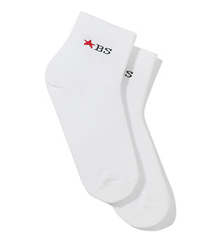 Бели дамски чорапи с памук BS снимка