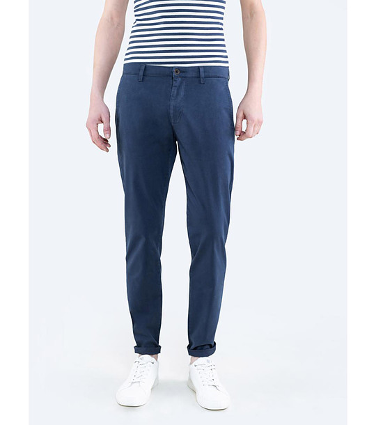 Тъмносин мъжки панталон Tomy снимка