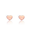 Розовозлатисти обеци във формата на сърце Love Me -2 снимка