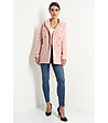 Розово дамско палто Sandrine-3 снимка