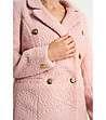 Розово дамско палто Sandrine-4 снимка