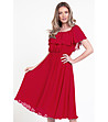 Ефирна червена рокля-0 снимка