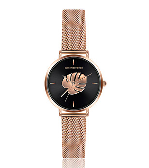 Розовозлатист дамски часовник с ефектен циферблат Ayleen снимка