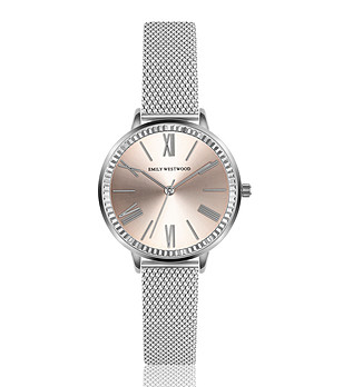 Дамски часовник със сребриста верижка Gemma снимка