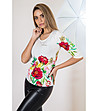 Дамска блуза с флорален принт-0 снимка