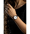 Дамски часовник с бели кристали в розовозлатисто Yamileth-1 снимка