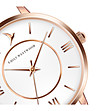 Дамски розовозлатист часовник с бял циферблат Marceline-3 снимка