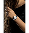 Дамски часовник с бял седеф и сребрист корпус Chandler-1 снимка