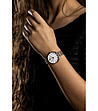 Дамски розовозлатист часовник с бял седеф Emani-1 снимка