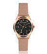Дамски часовник с ефектен циферблат в розовозлатисто и черно Vivian-0 снимка