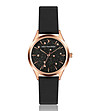 Черен дамски часовник с розовозлатисти звезди Vivian-0 снимка