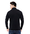 Черен мъжки пуловер а с памук от фино плетиво Chino-1 снимка