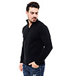 Черен мъжки пуловер а с памук от фино плетиво Chino-3 снимка