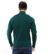 Тъмнозелен мъжки пуловер с памук от фино плетиво Chino-1 снимка