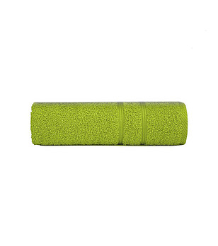Зелена памучна хавлия 30х50 см снимка