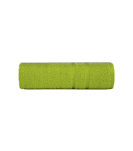 Зелена памучна хавлия 30х50 см снимка