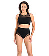 Памучни черни бикини с висока талия Modelia-2 снимка