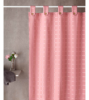 Розова завеса за баня Cuadros 140х180 см снимка