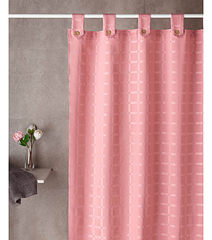 Розова завеса за баня Cuadros 180х200 см снимка