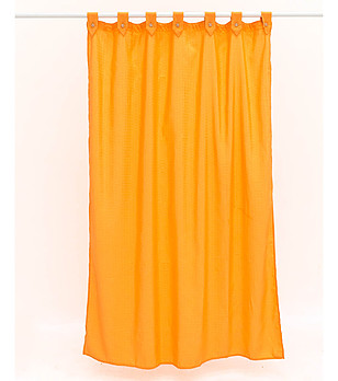 Памучна оранжева завеса 180х200см Lora снимка