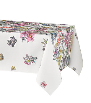 Тефлонова покривка за маса с флорален принт Dalia 100X150 снимка