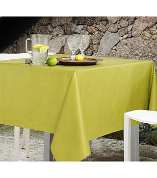 Светлозелена покривка с тефлоново покритие Оlympia 150х150 см снимка