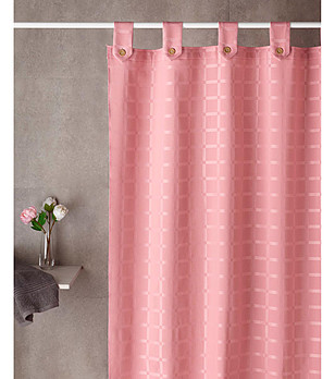 Розова завеса за баня Cuadros 140х180 см снимка