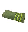 Зелена памучна хавлия със светлозелени кантове 30х50 см-0 снимка