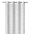 Бяла завеса със сиви мотиви Erika 140х265 см-0 снимка